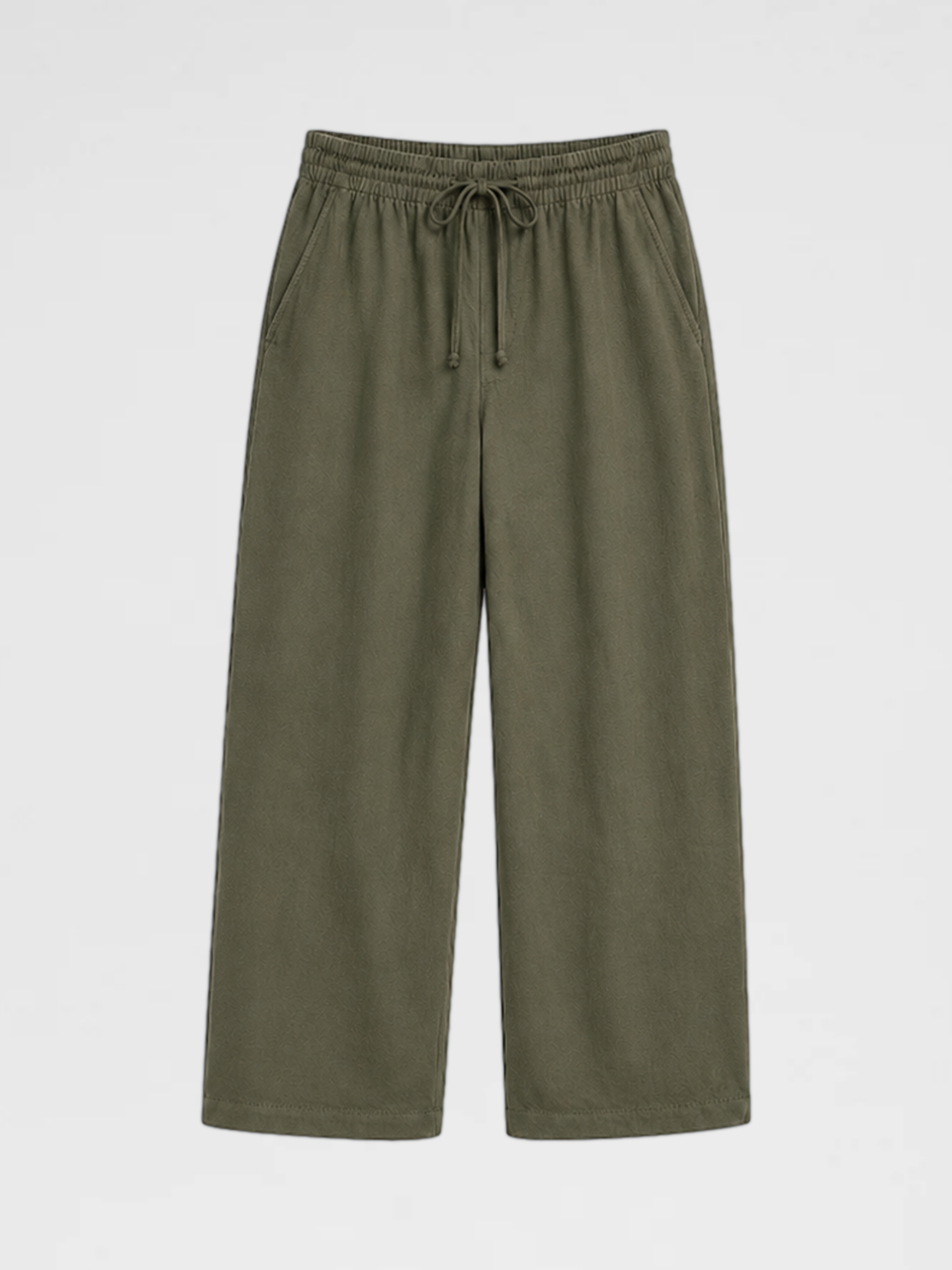 LINEN FATIQUE PANTS “OLIVE”