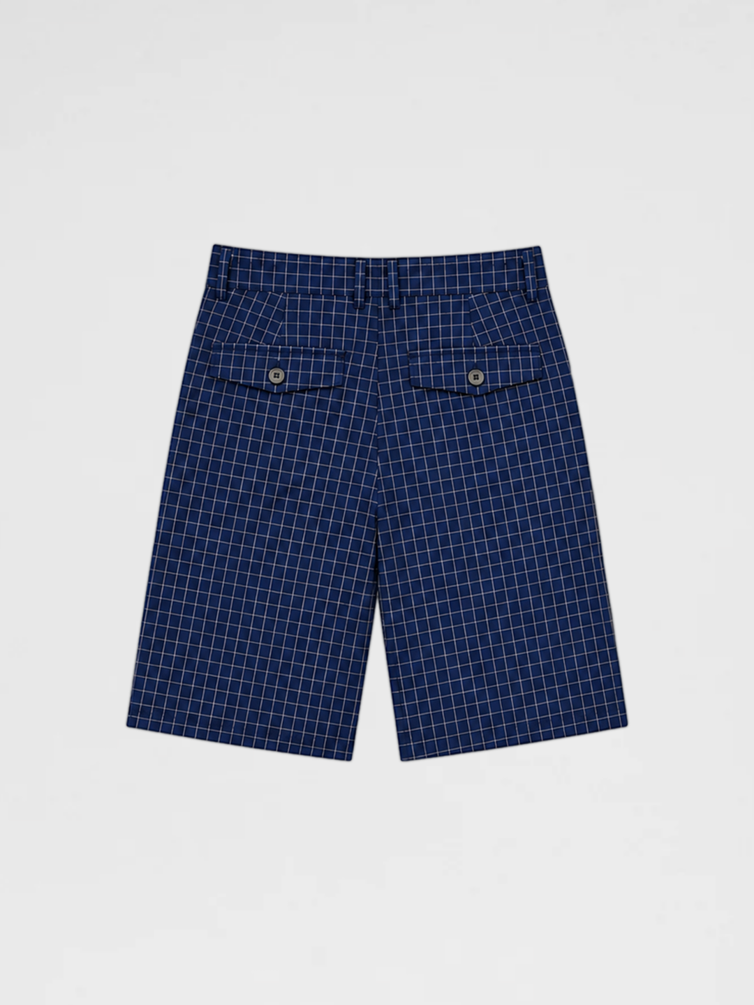 PLAID SHORT “NAVY BLUE”