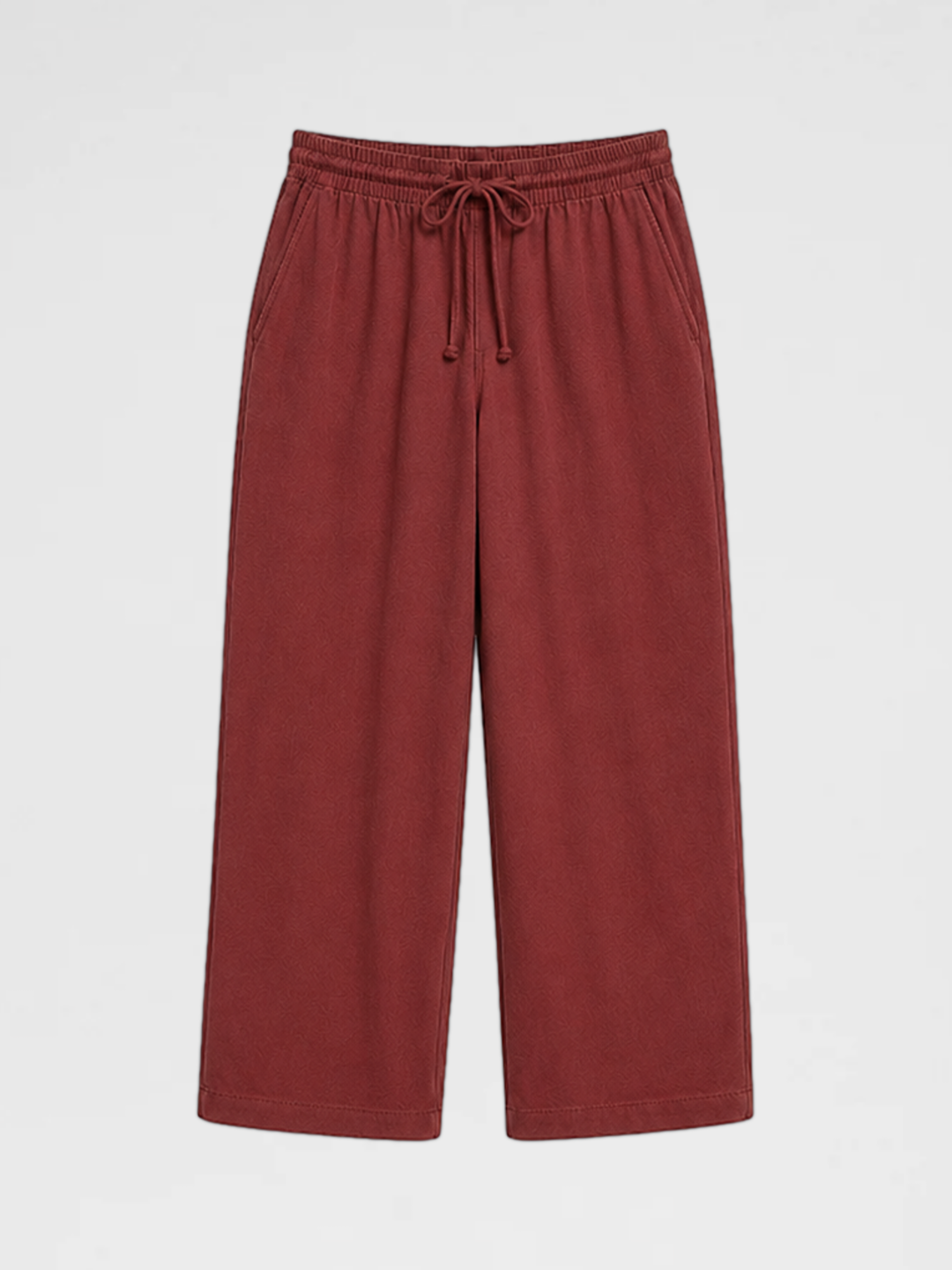 LINEN FATIQUE PANTS “RED”